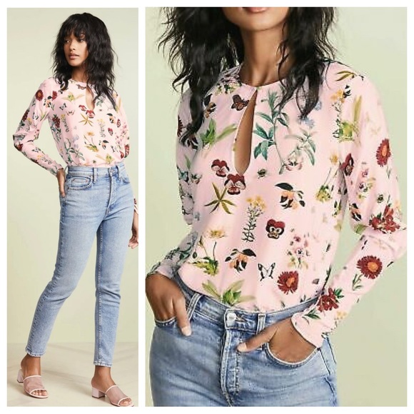 Joie Tops - Joie Liseli Plush Botanical Pullover Blouse